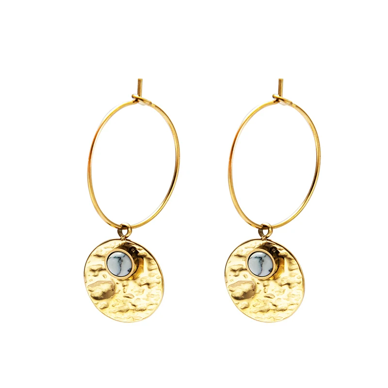 Серьги-подвески Wild &amp Free женские винтажные большие круглые висячие серьги из