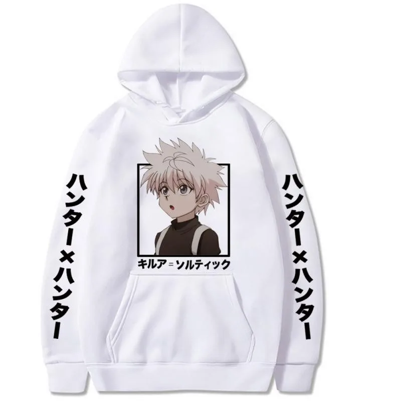 Толстовка Hunter X с капюшоном Аниме толстовки свободные свитшоты пуловер длинным