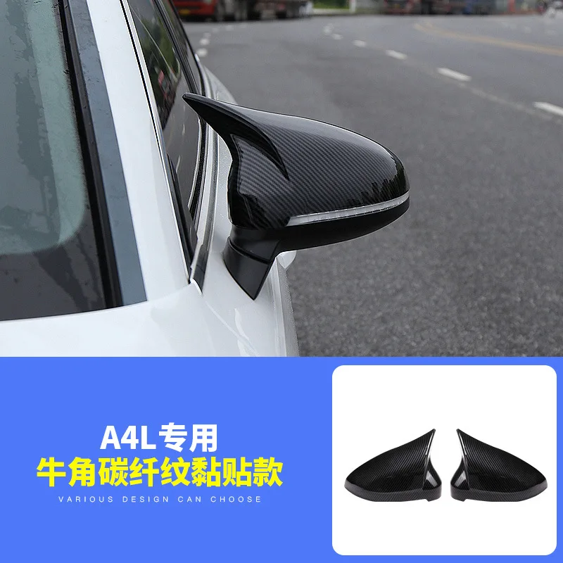 2 шт. автомобильного зеркала заднего вида Защитная крышка матовый хром для Audi B9 A4