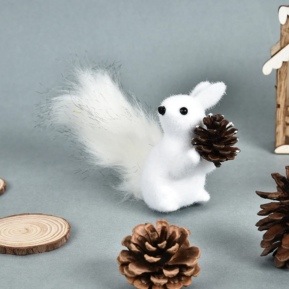 Christmas Tree Hanging Cute Foam Squirrel Bird Pendant for Home Festive Party Decoration Animal Drop Ornament Crafts Supplies | Дом и сад