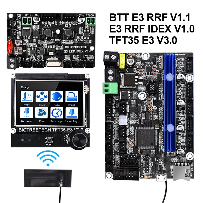 Материнская плата BIGTREETECH E3 RRF V1.1 + TFT35 V3.0 IDEX TMC2209 для Ender 3/5 Pro обновленная BTT SKR V1.4