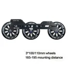 Скоростная рама для коньков с колесами R5 3*110 мм, рама 150-195 мм, дистанционные шасси, роликовые коньки 85A, гоночные патинированные шины