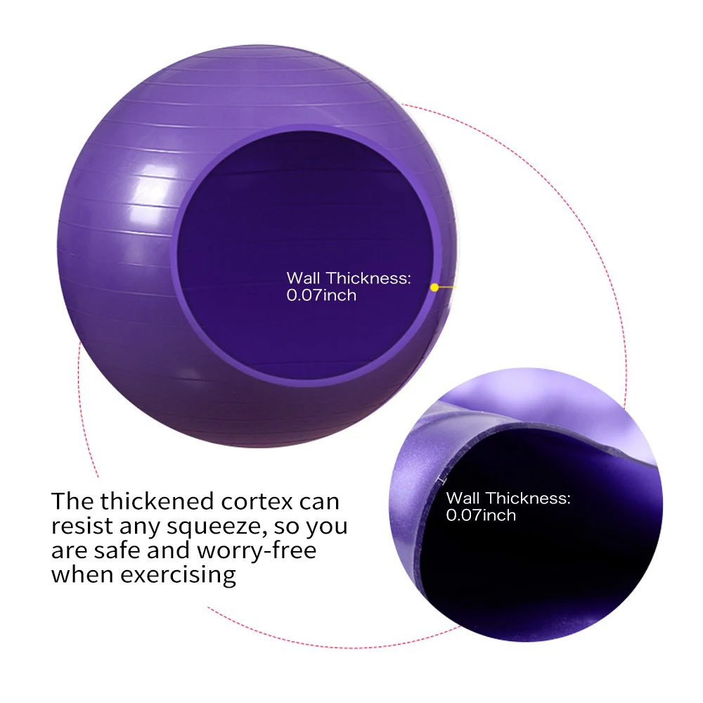 Спортивные шары для йоги DMAR искусственные тренировки Пилатес массажный мяч 65 см