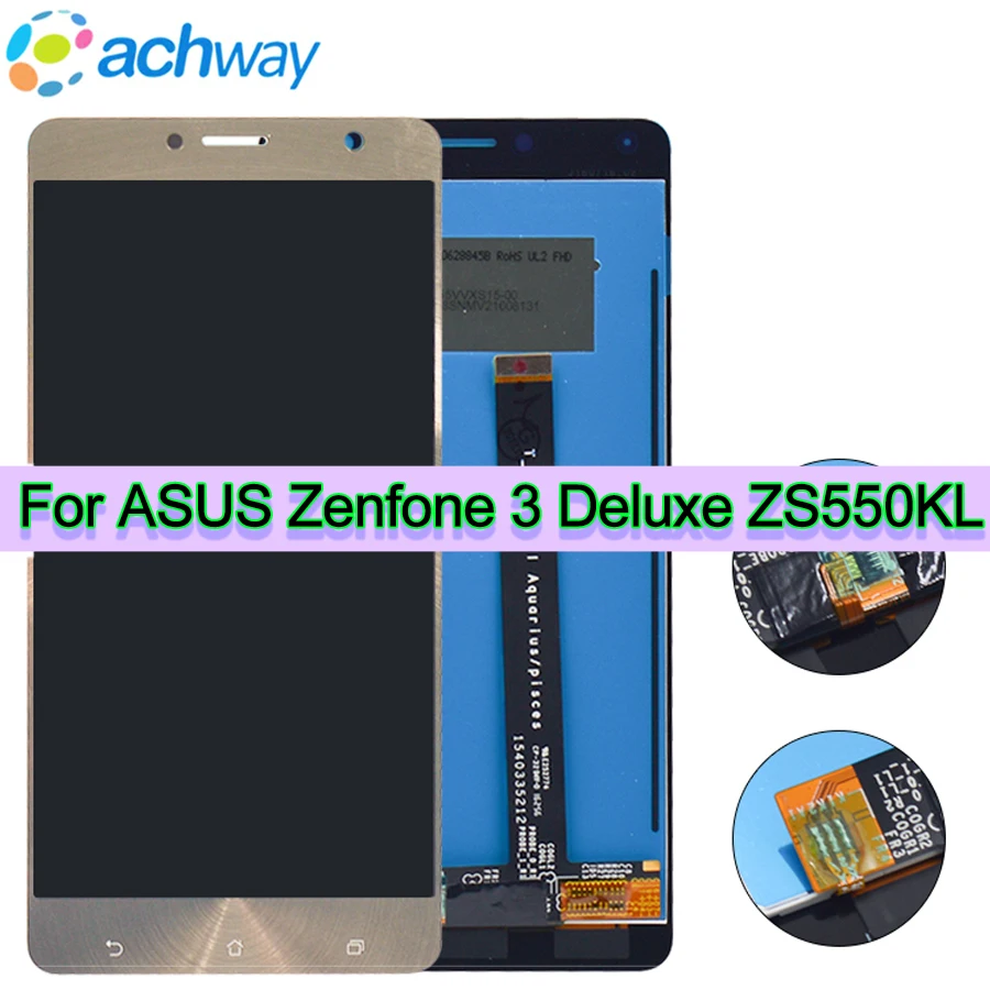 

Оригинальный ЖК-дисплей для Asus Zenfone 3 Deluxe ZS550KL Z01FD, сенсорный экран с дигитайзером в сборе, ЖК-дисплей 5,5 дюйма для ASUS ZS550KL