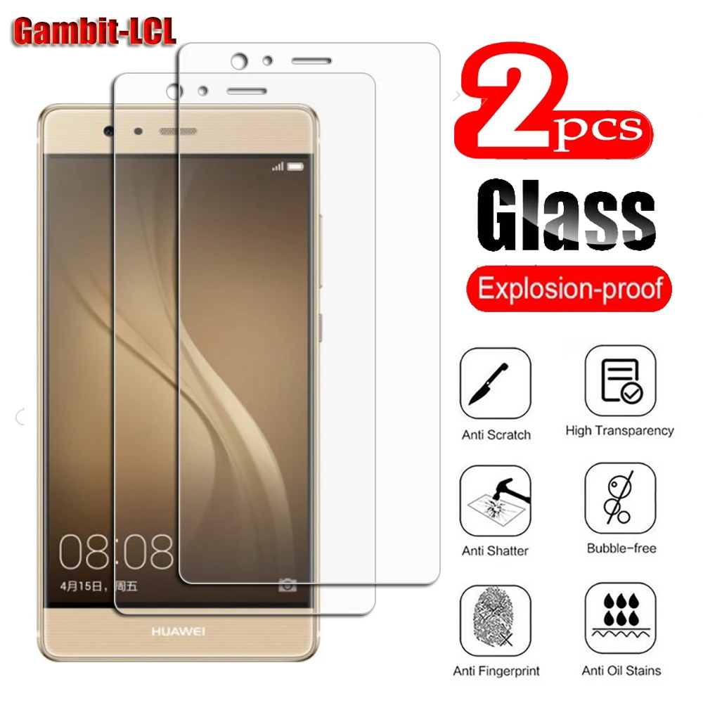 

2PCS Original Protective Tempered Glass For Huawei P9 Plus 5.5" VIE-L09 VIE-L29 VIE-AL10 Screen Protective Protector Cover Film