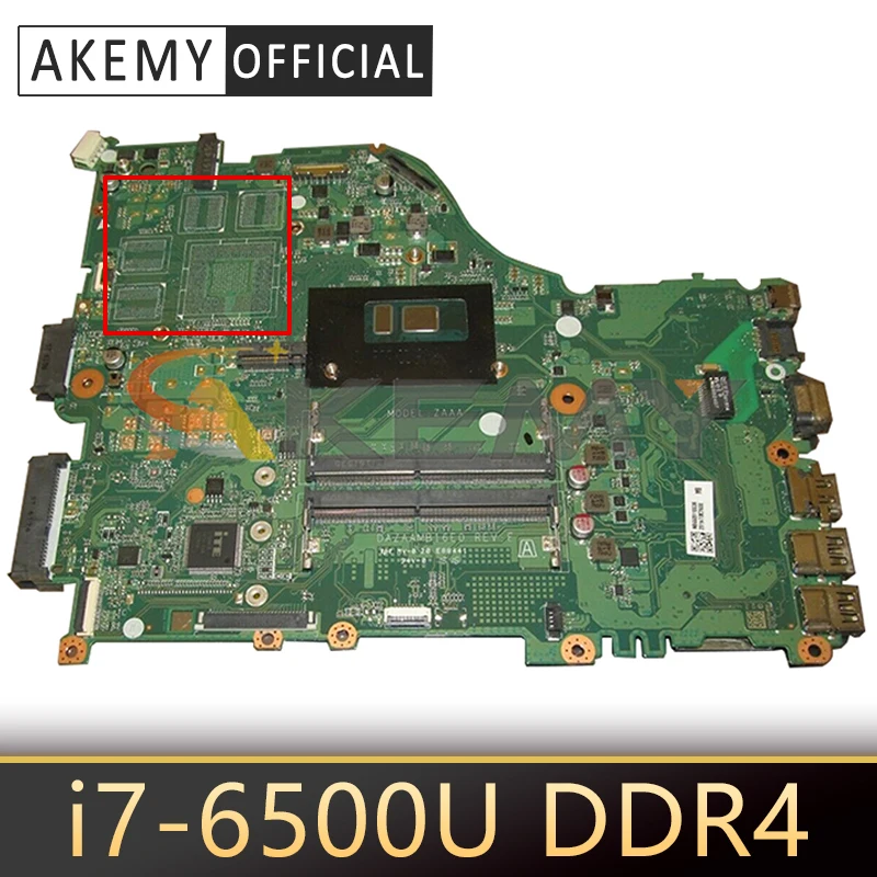 

E5-575G Motherboard For ACER E5-575 F5-573 F5-573G ZAA X32 Laptop Mainboard DAZAAMB16E0 MB With i7-6500U DDR4 100% Fully Tested