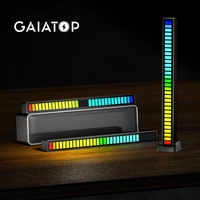chargeable 32 bit led sound control pickup rhythm lights voice activated rgb for living room game room music atmosphere light