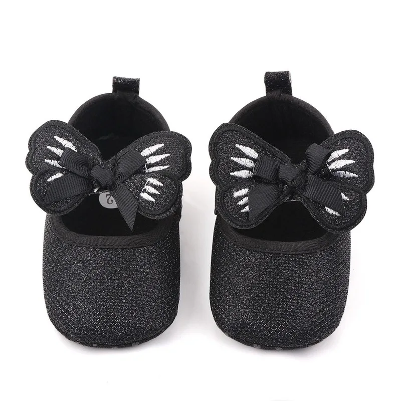 Мокасины с бабочками для маленьких девочек модная дышащая обувь новорожденных