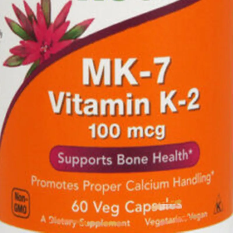 

MK-7, Vitamin K-2, 100mcg x 60 Caps,Strong bones prevent osteoporosis.