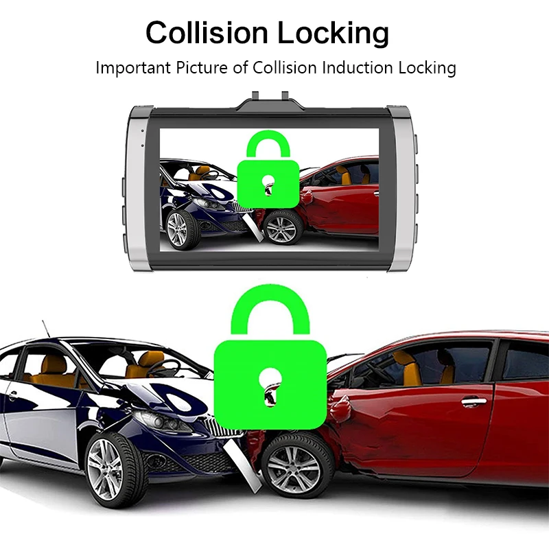 HD Car Rear View Camera Dual lens DVR Dash Cam Recorder Mirror Reverse Video USB Monitoring Parking Image | Автомобили и