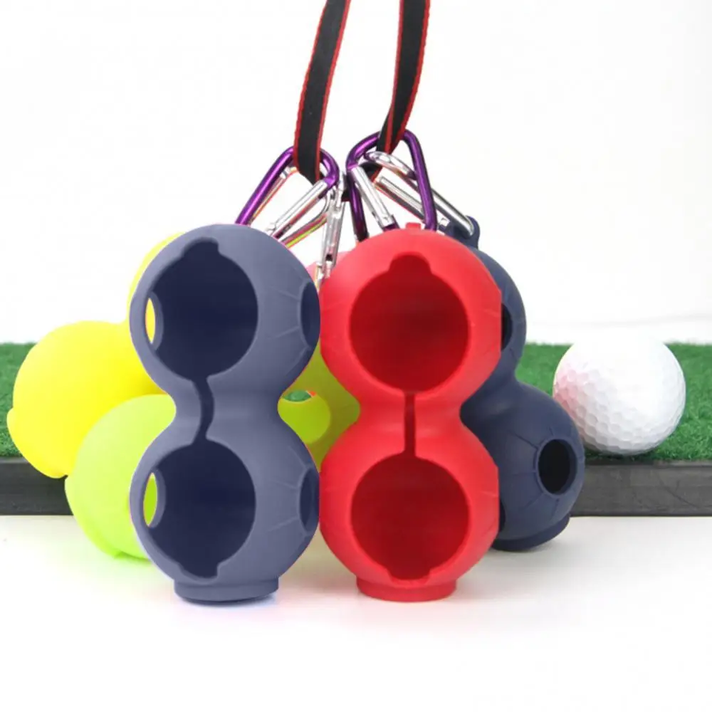 цена 75% Discounts Hot! Outdoor Golf Soft Silicone Protective Ball Cover Accessories with Carabiner
