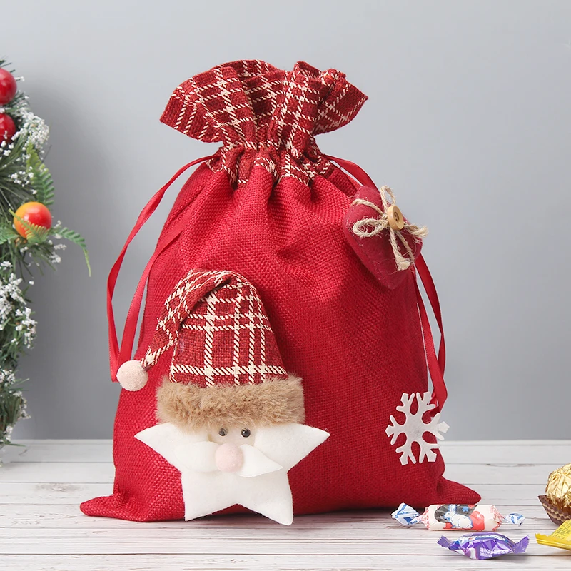 

Big Christmas Bag Creative Children's Gift Bag Kids Candy Packing Box Gift Decoration