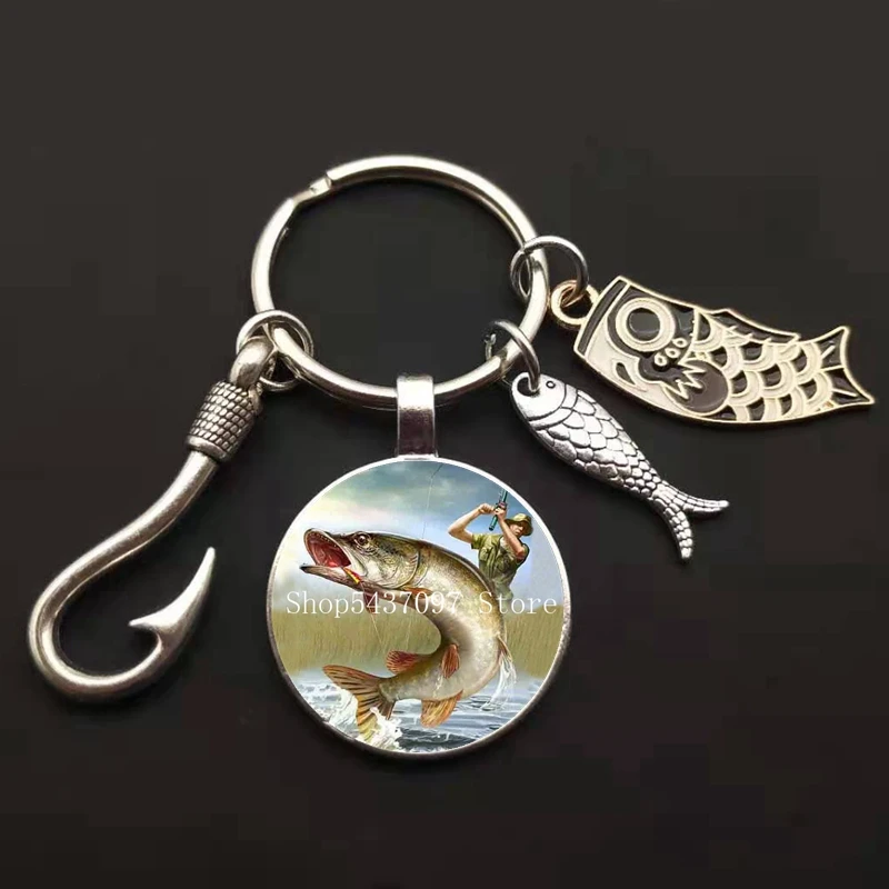Модный брелок для рыбалки с крючком я люблю рыбу подвеской | Украшения и
