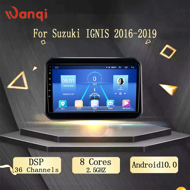 

Автомобильный радиоприемник Wanqi, Android 10,0, Wi-Fi, DSP, AHD, мультимедиа, для Suzuki IGNIS 2016, 2017, 2018, 2019, GPS-навигация