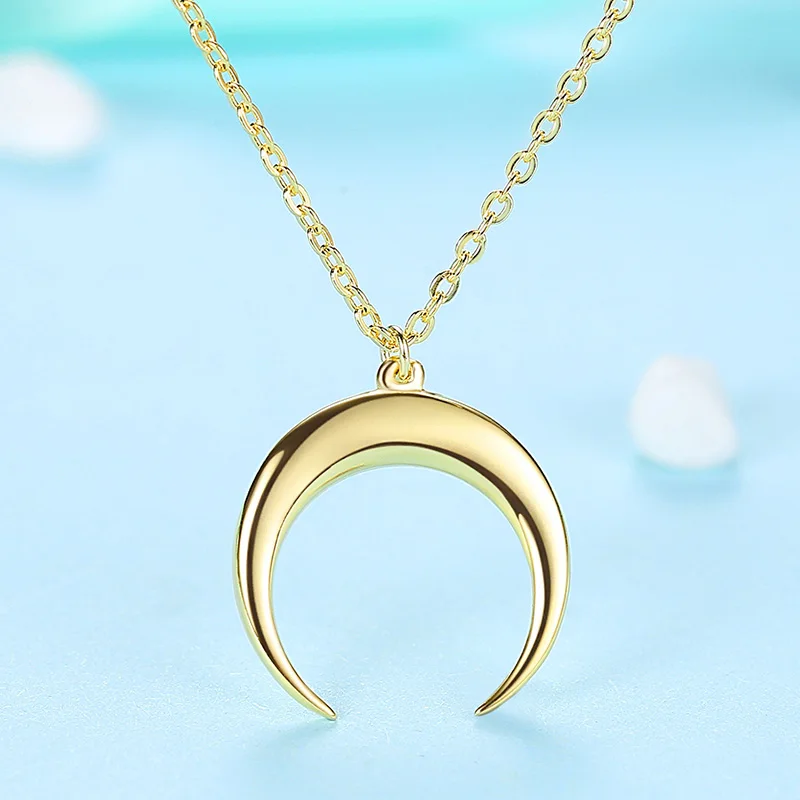 Подлинное Стерлинговое Серебро 925 пробы позолоченное ожерелье с кулоном в виде