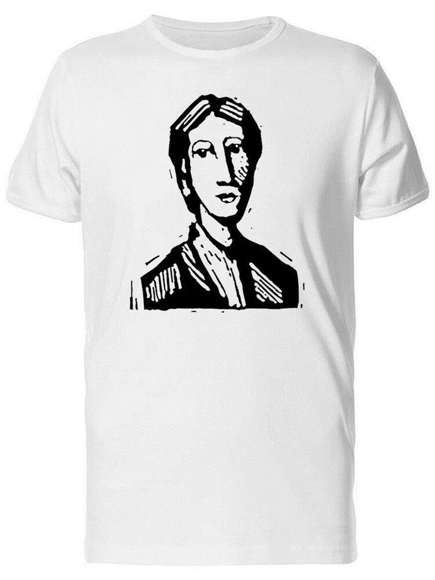 Эскиз Вирджинии Вулф Для мужчин универсальная Футболка-картину происшедшего