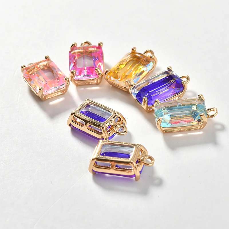 Контрастный цвет двухцветный градиентный кристальная мозаика квадратный вырез