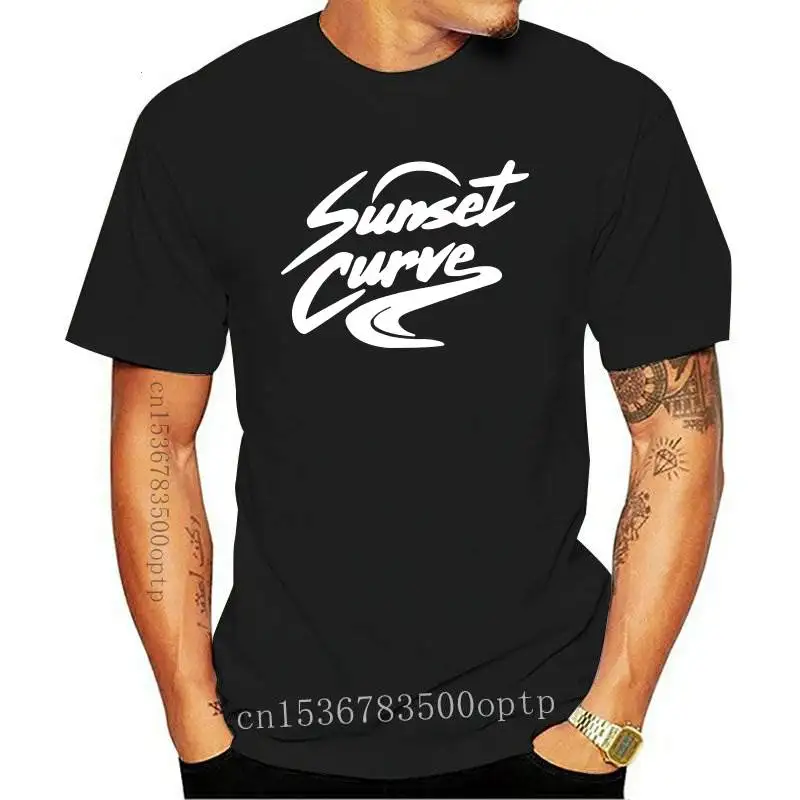 

New Sunset Curve Print Women tshirt Cotton Casual Funny t shirt Gift Lady Yong Girl Top Tee A-1228