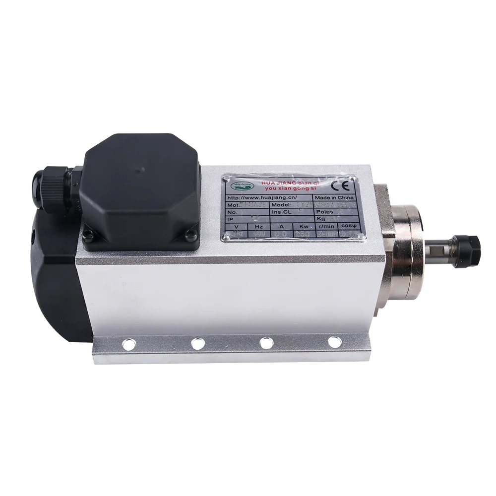 CNC 1.5kw 220 v/110 v квадратное воздушное охлаждение шпинделя ER11 1500W четырехтактный двигатель с воздушные охлаждением Фрезерный Шпиндельный+ 1.5KW частотно-регулируемым приводом Инвертор+ 13 шт./компл. ER11
