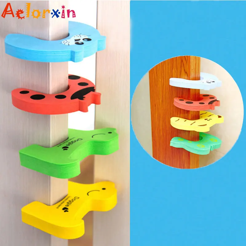 

Protection Baby Safety Cute Animal Security Card Door Child Kids Protection From Children Home Furniture Seguridad Bebe