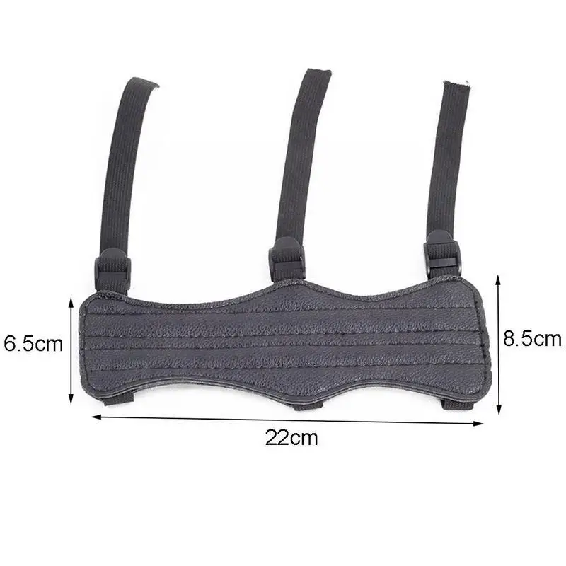 

Cow Leather Protector Guard For Men Cowhide Bow Shooting Easy and Armband Arm Arm Straps 3 Black Lightweight to Guard Carry F6X1