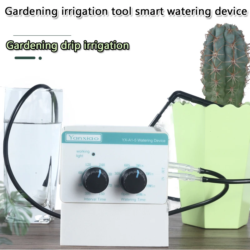 

2021 Plant Smart Waterer Automatic Garden Drip Irrigation System Potted Plant Charging Water Pump Timer Gardening Watering Set