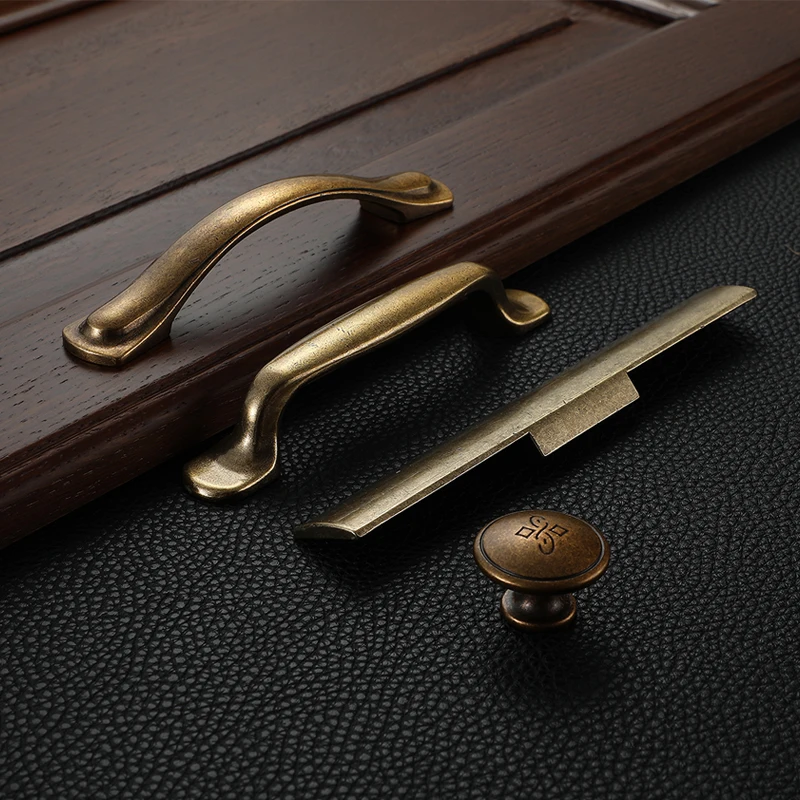 WV антикварная ручка 128 мм книжный шкаф ящик Желтая латунь ручки для шкафа