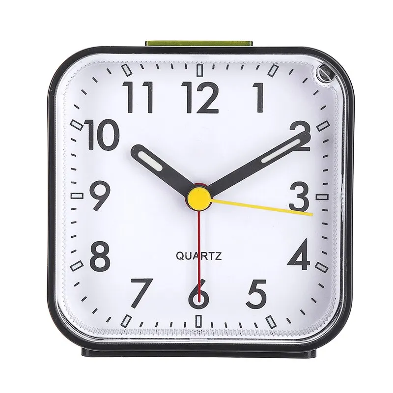 Домашний цифровой игольчатый будильник пластиковые квадратные светящиеся часы