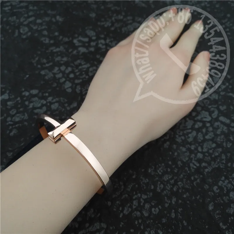 

Original Fashion S925 Sterling Silver Bracelet High Quality Classic T Bangle Women Luxury Brand Jewelry Lovers Mother's Day Gift