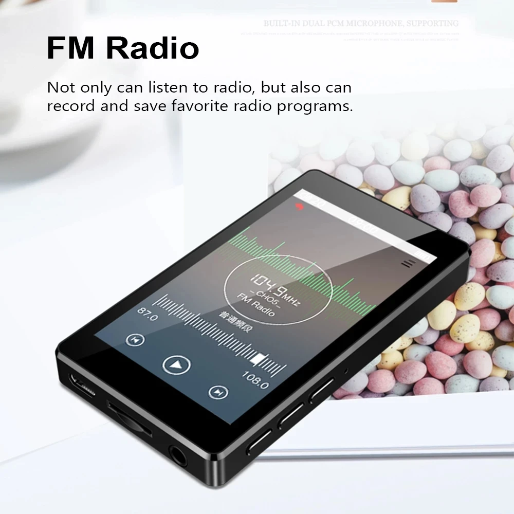 Новейший Hifi MP3-плеер RUIZU D20 MP3 3 0 дюйма HD Full Touch экран с FM-разъемом аудиоплеер