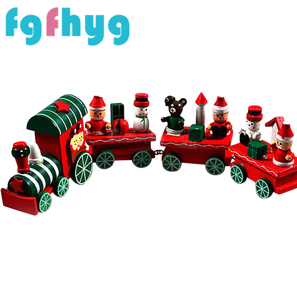 Детские игрушки рождественские 2019Top хит 4 штуки дерево Рождество Рождественский