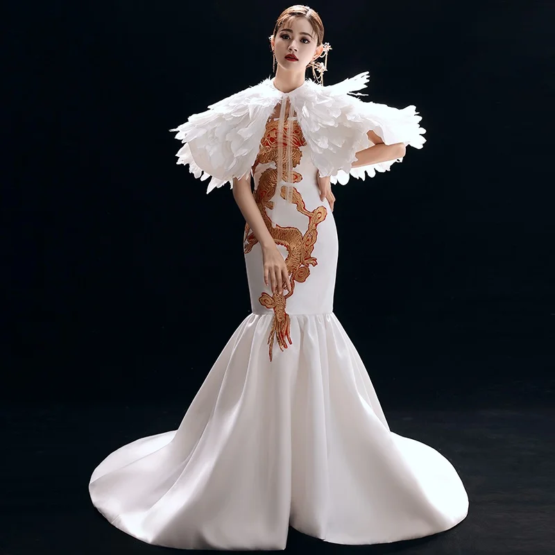 Костюм народного китайского танца для женщин одежда сцены Национальный