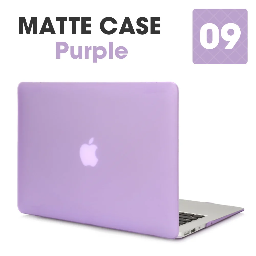 Чехол для ноутбука Apple Macbook Mac book Air Pro retina, новинка, сенсорная панель 11, 12, 13, 15 дюймов, Жесткий Чехол для ноутбука, чехол 13,3, чехол - Цвет: Matte Purple