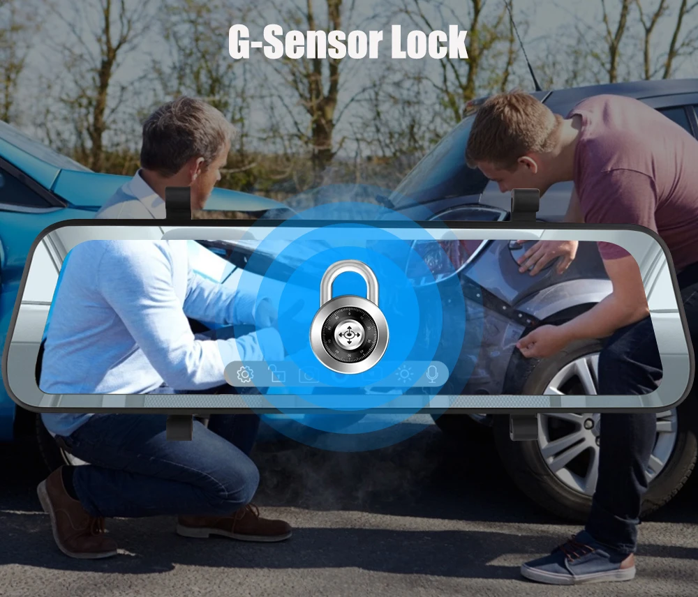 Dash Cam автомобиля Камера регистратор видеорегистратор для Dvr Широкий формат 10