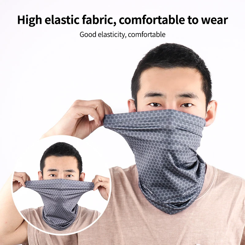 

2021 WHEEL UP Summer Ice Silk Sunscreen Towel Seamless Scarf Riding Mask Windproof Towel Bicycle Gear Ice Silk Headscarf