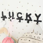 Крючок с буквами Настенный декор настенная полка держатель для ключей полка органайзер стеллаж для хранения кухонные аксессуары крючок аксессуары для комнаты декор комнаты