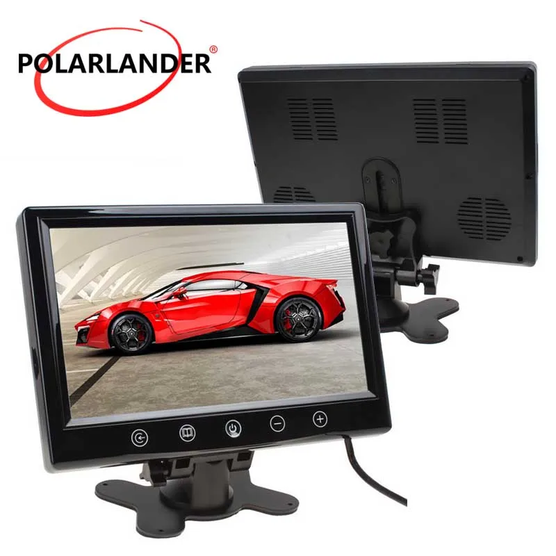 Автомобильный монитор с экраном 9 &quotTFT LCD 800x600 2-канальный видеовход для камеры