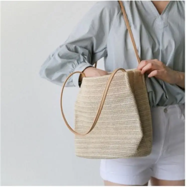 

Straw Bag Xiaoqing Simple Shoulder Bag Woven Handbag Luxury Handbags Women Bags Designer Clutch Bag Fashion Tote Bag