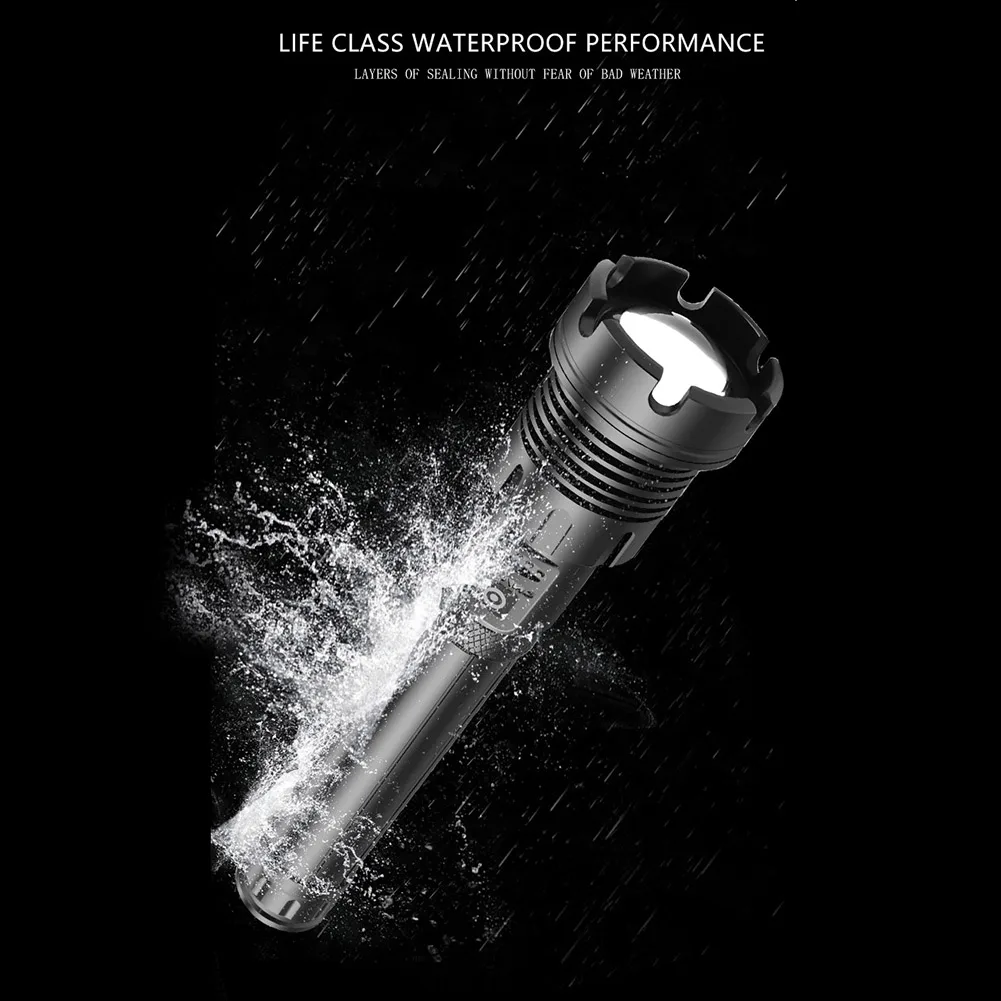 

Camp Torch Light P90 + COB LED Flashlight 2500LM Rechargeable Waterproof Outdoor for Outdoor Car Maintenance Ornaments