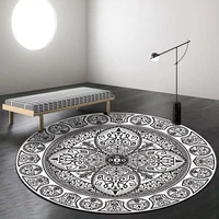 ethnic mandala round carpet for living room retro totem bedroom hanging basket chair floor mat anti slip kids room rugs pray mat