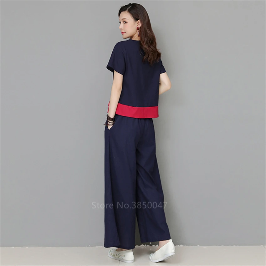 Китайское платье Cheongsam льняное женское традиционное китайское стильное платье Cheongsam женское платье с коротким рукавом Qipao платье с национальным принтом