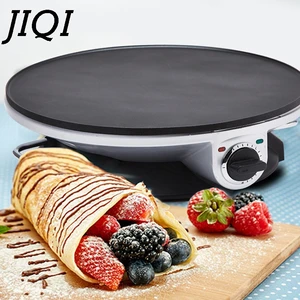 jiqi electric crepe maker pancake baing pan chinese spring roll pie grill machine bbq oven barbecue roasting griddle eu us plug free global shipping