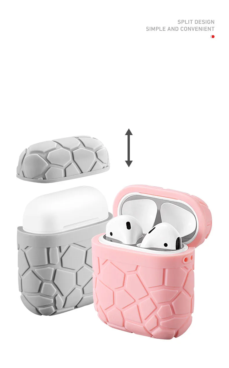 Силиконовый чехол для Airpods 1/2 защитный новинка мягкий утолщенный классический