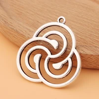 20pcslot tibetan silver celtics knot triskele triskelion triple spiral charms pendants for necklace jewelry making accessories