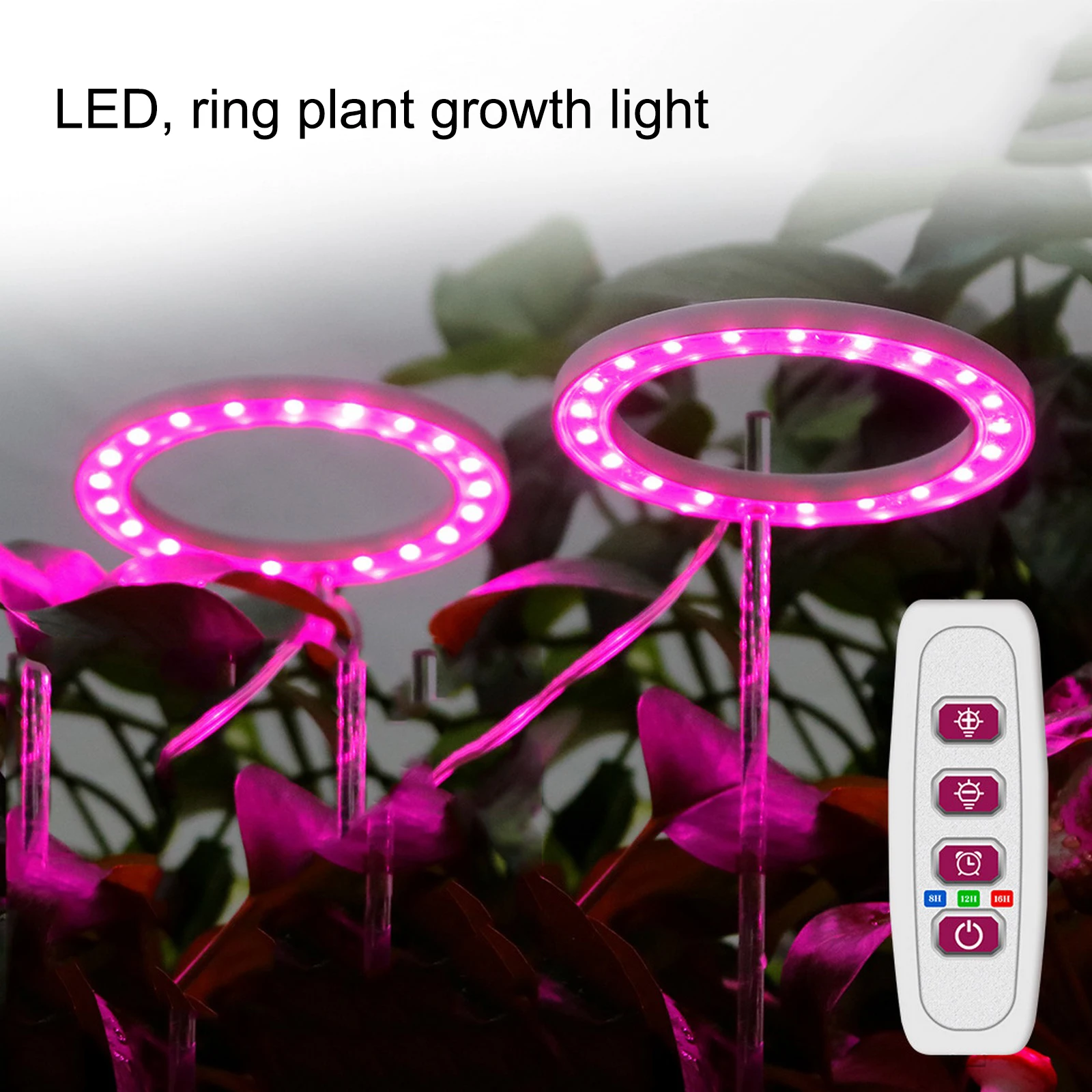 

LED Angel Ring Grow Light DC5V USB Phytolamp Full Spectrum Phyto Lamp Indoor Flower Greenhouse Seedling Home Flower Succulet