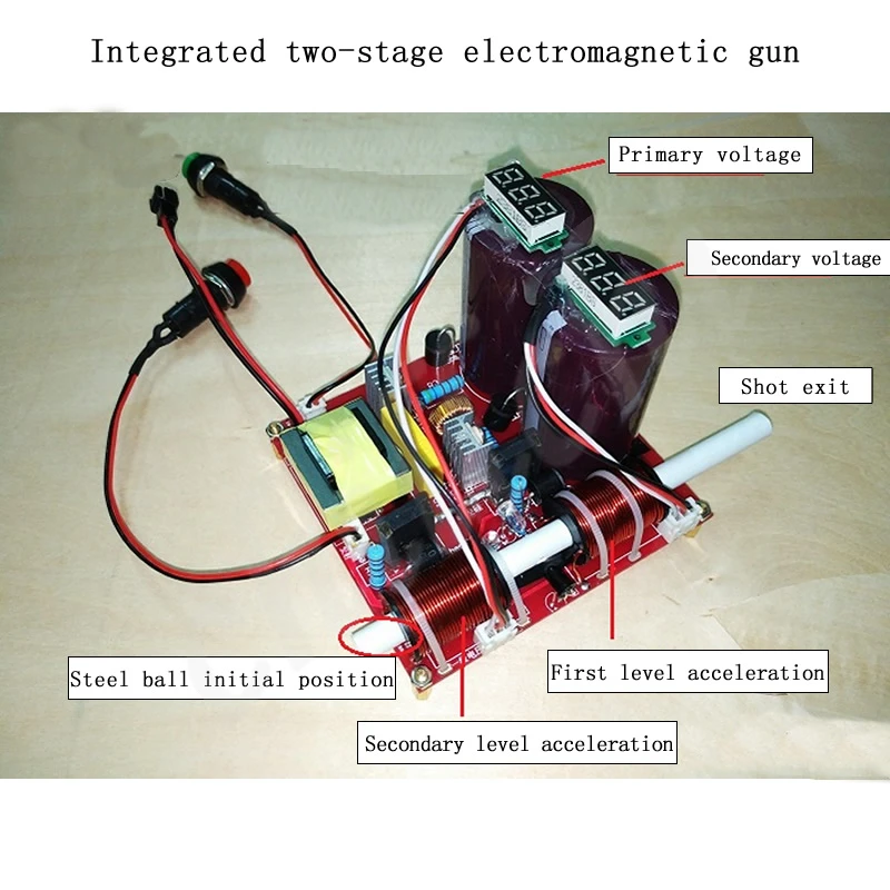 Новое поколение электромагнитного пистолета diy kit готовая Многоуровневая интегрированная обучающая модель стоматолога оборудование для экспериментов по физике