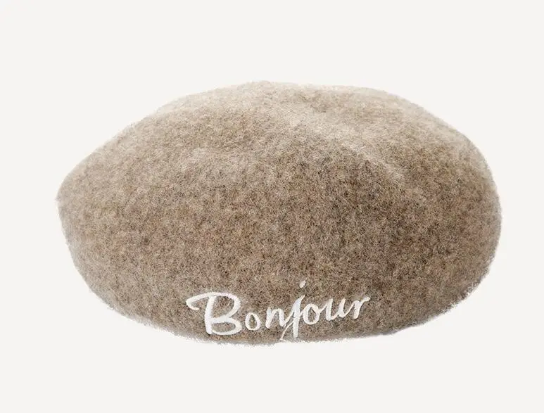

Women Hat Beret Female Wool Cotton Blend Cap 20 Color New Lady Hats Caps