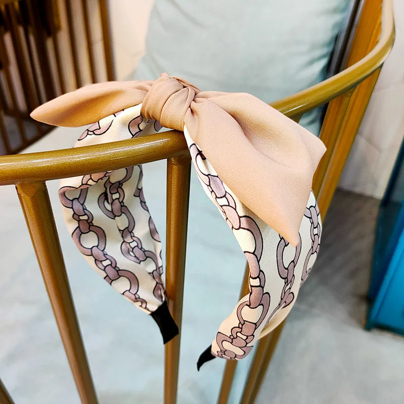 

Korean Hairbands Patchwork Headbands for Women Hair Accessories 2020 Autumn New Style Headband Fashion wide Bezel Elegant Turban