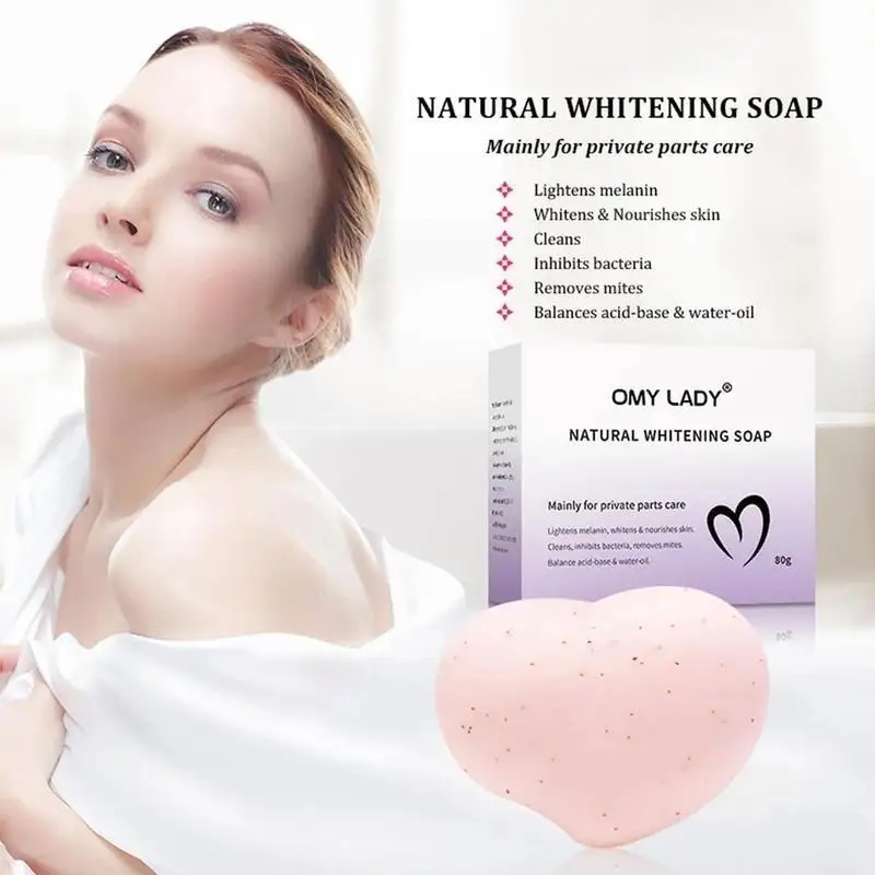 

Omy Lady Peach Scented Feminine Intimate Wash Whitening Bar Body Whitening Soap Natural Soap Yoni Scrub