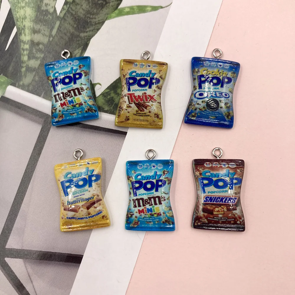 

10Pcs Cute Candy Resin Charms Pendants for diy handmade bracelets necklace earring key chain Jewelry Making Accessories